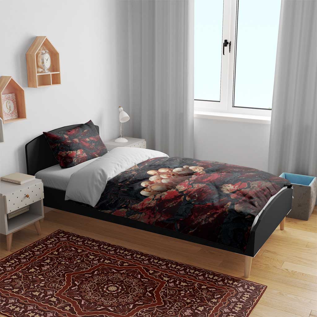 3D Illusion Skull Halloween Bedding Set Hell Pit DT05