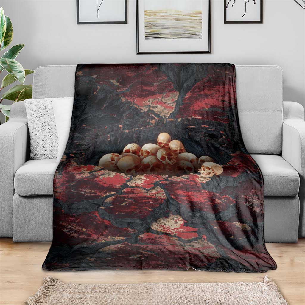3D Illusion Skull Halloween Blanket Hell Pit - Wonder Print Shop