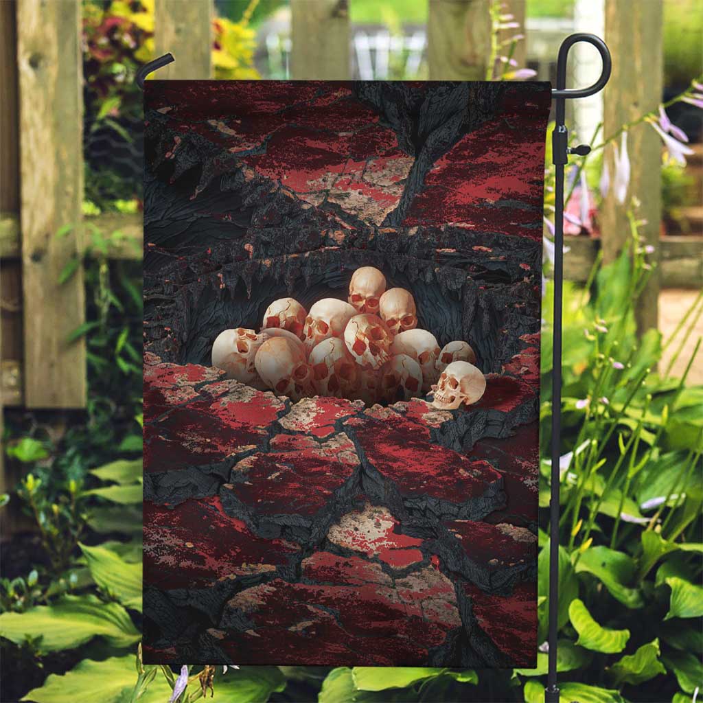3D Illusion Skull Halloween Garden Flag Hell Pit - Wonder Print Shop