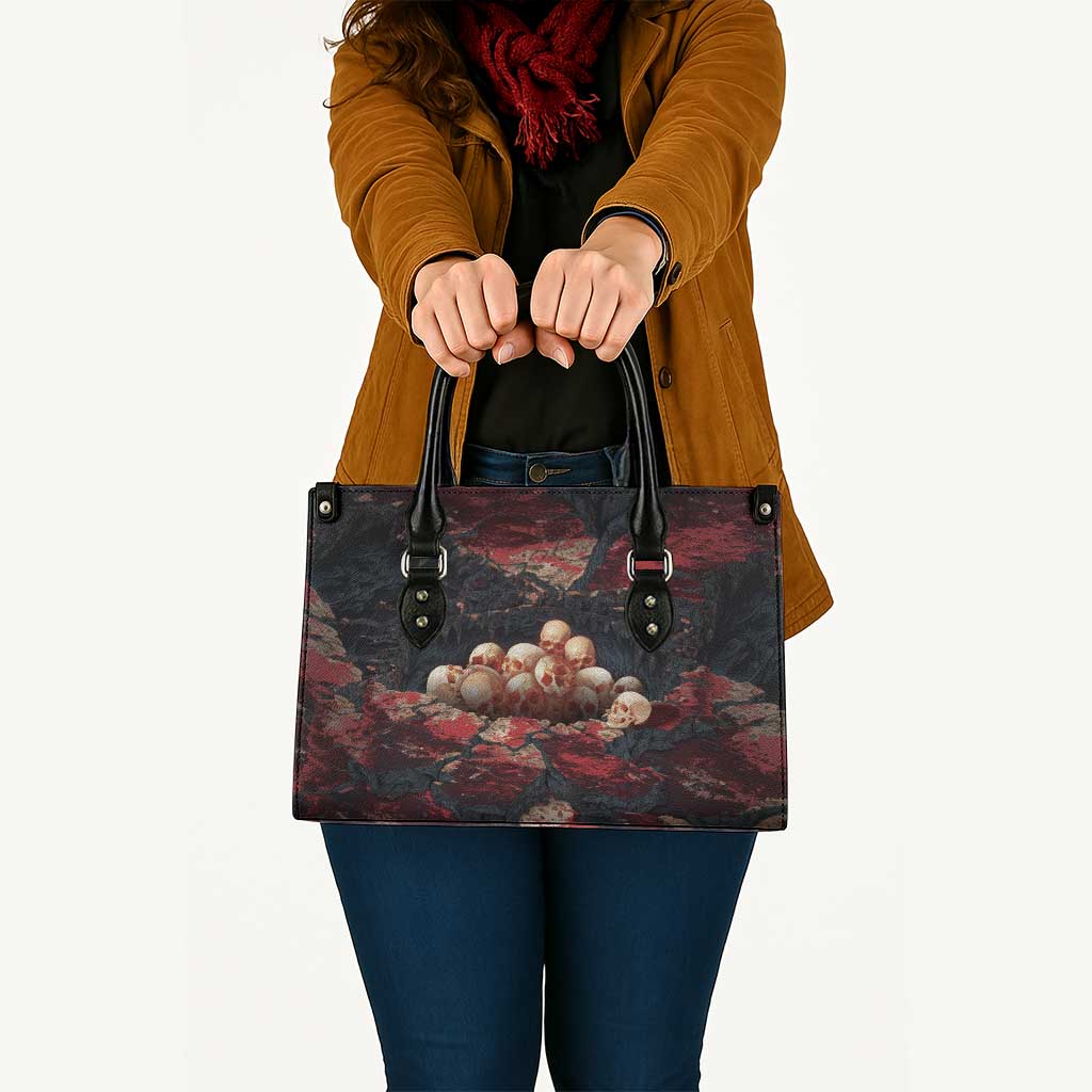 3D Illusion Skull Halloween Leather Bag Hell Pit DT05