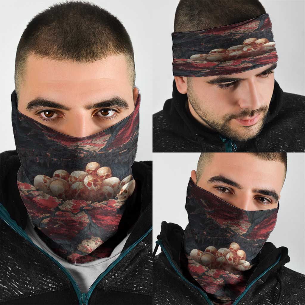 3D Illusion Skull Halloween Neck Gaiter Hell Pit - Wonder Print Shop