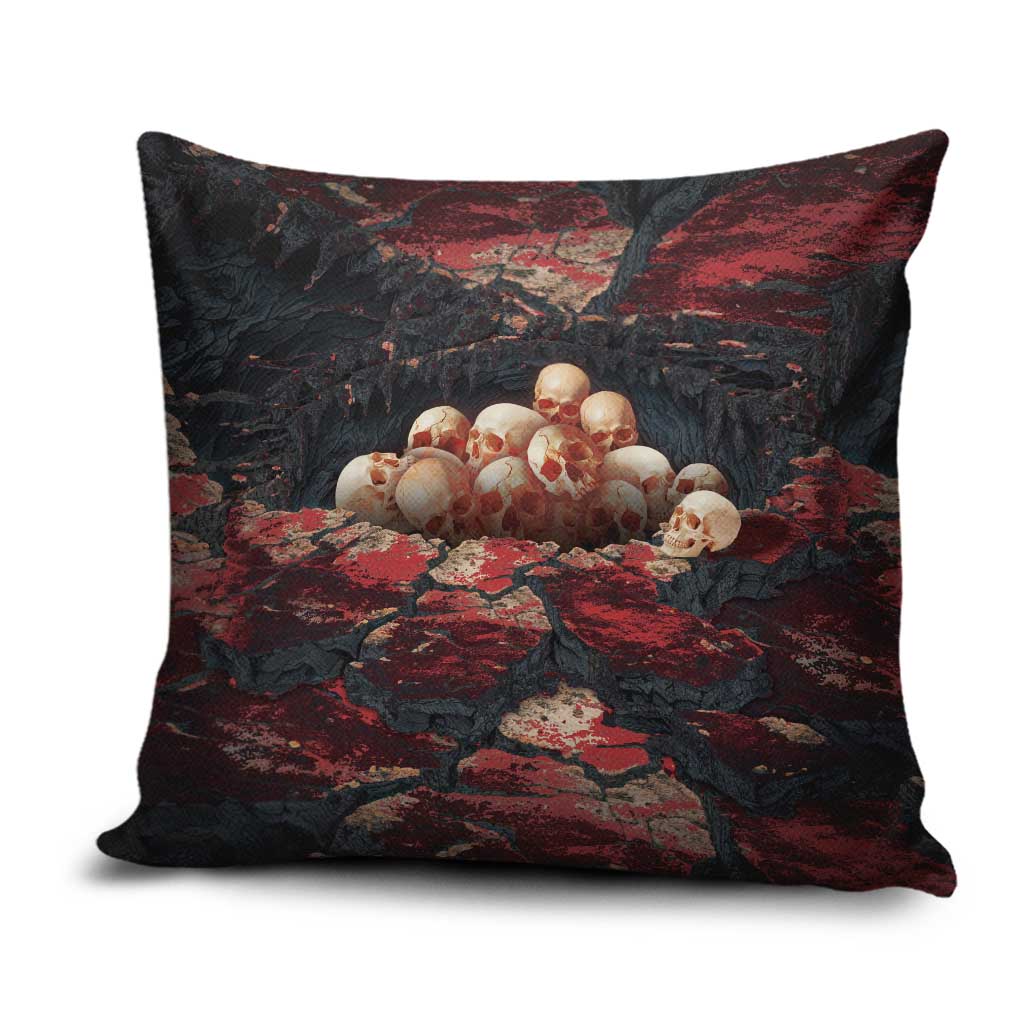 3D Illusion Skull Halloween Pillow Cover Hell Pit - Wonder Print Shop