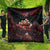 3D Illusion Skull Halloween Quilt Hell Pit - Wonder Print Shop