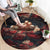 3D Illusion Skull Halloween Round Carpet Hell Pit - Wonder Print Shop