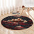 3D Illusion Skull Halloween Round Carpet Hell Pit - Wonder Print Shop