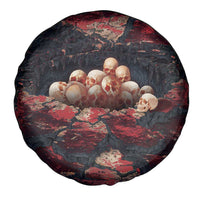 3D Illusion Skull Halloween Spare Tire Cover Hell Pit - Wonder Print Shop
