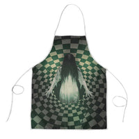 3D Illusion Ghost 3D Halloween Apron Horror Retro Style - Wonder Print Shop