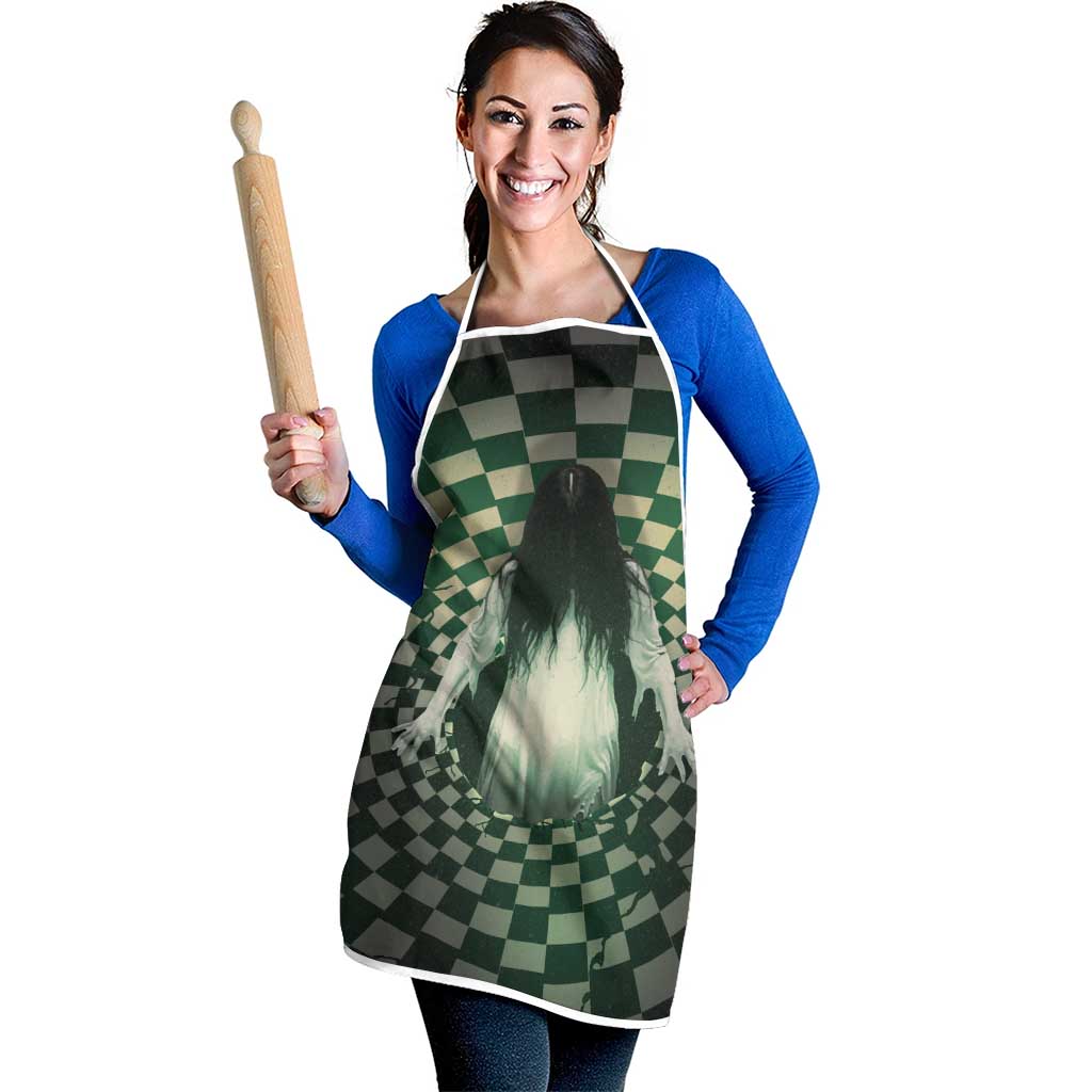 3D Illusion Ghost 3D Halloween Apron Horror Retro Style - Wonder Print Shop