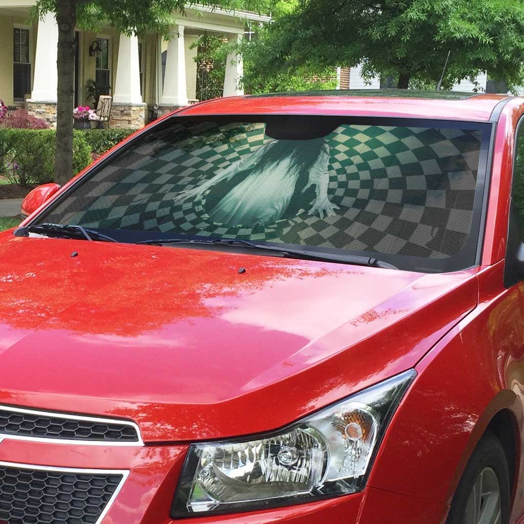 3D Illusion Ghost 3D Halloween Auto Sun Shade Horror Retro Style - Wonder Print Shop