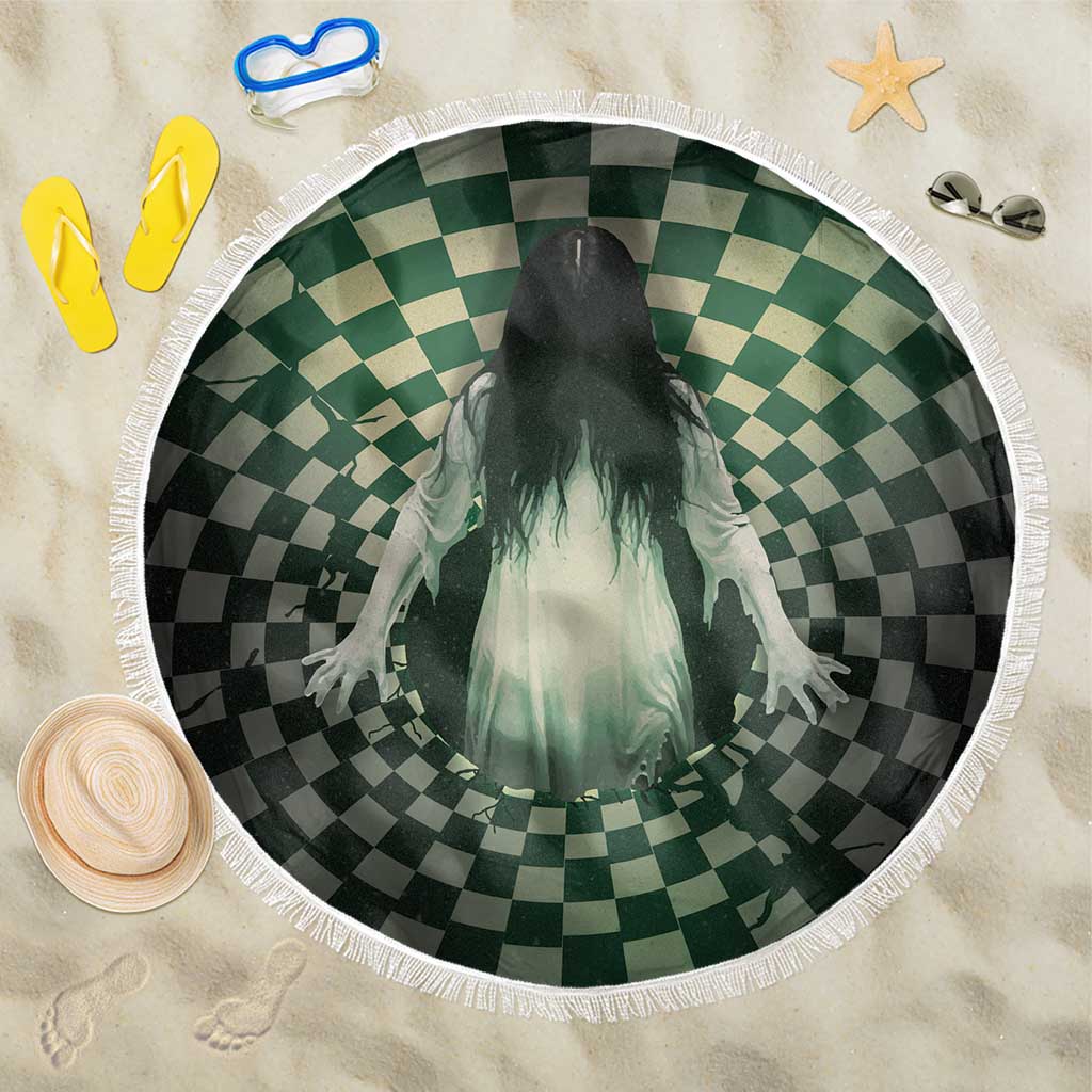 3D Illusion Ghost 3D Halloween Beach Blanket Horror Retro Style - Wonder Print Shop