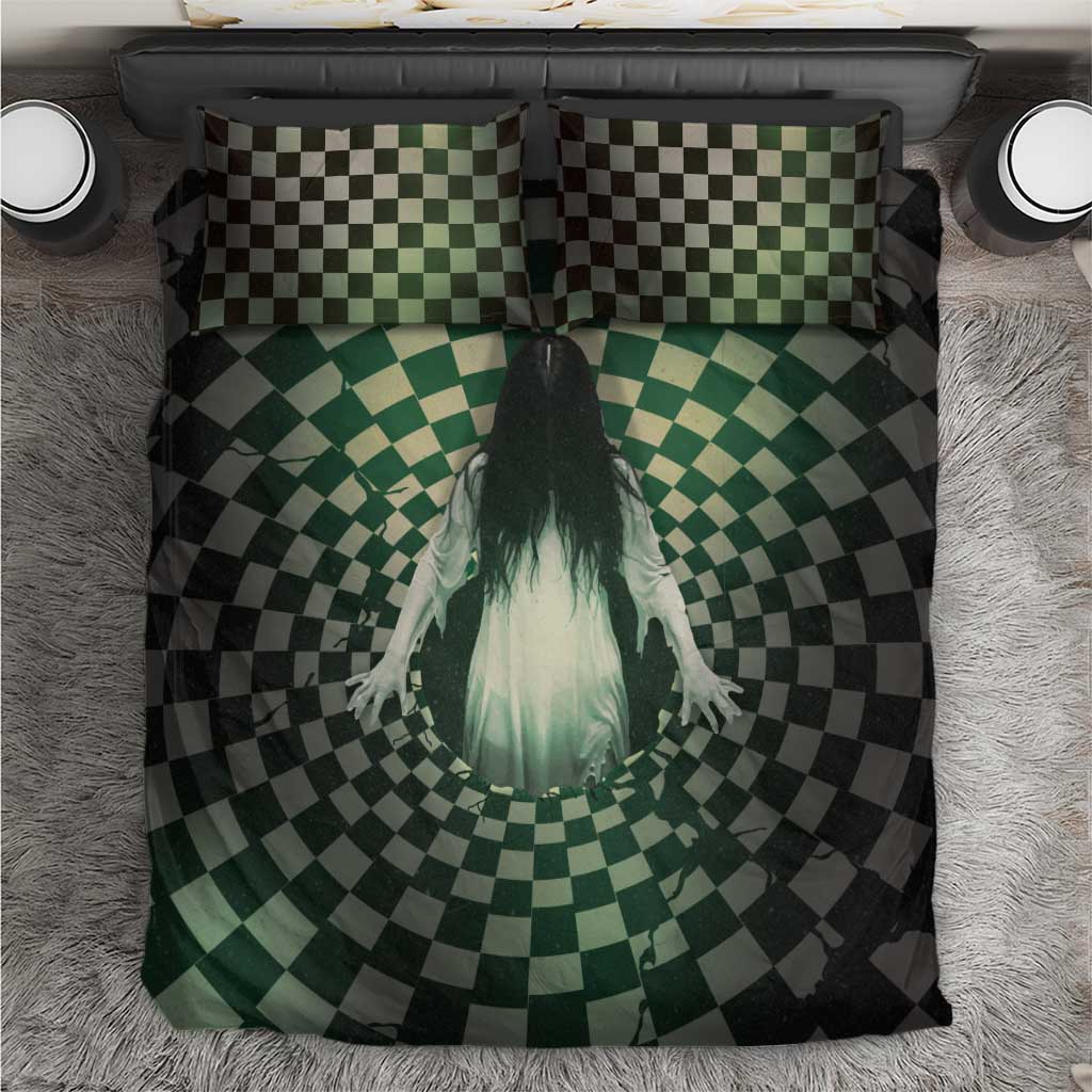 3D Illusion Ghost 3D Halloween Bedding Set Horror Retro Style DT05