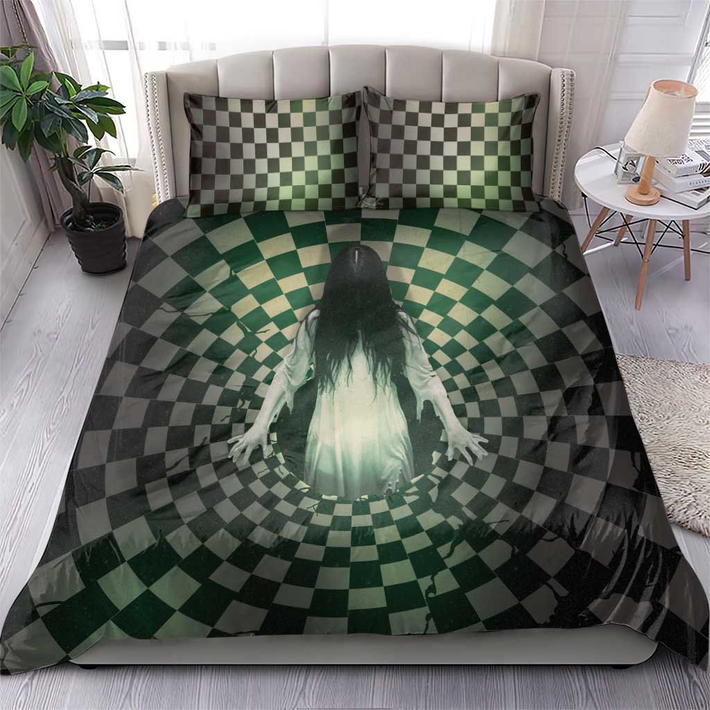3D Illusion Ghost 3D Halloween Bedding Set Horror Retro Style DT05