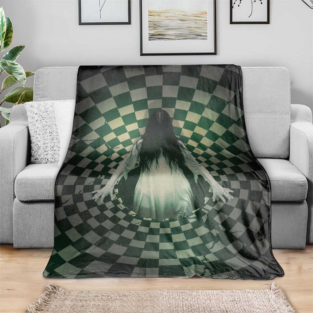 3D Illusion Ghost 3D Halloween Blanket Horror Retro Style - Wonder Print Shop