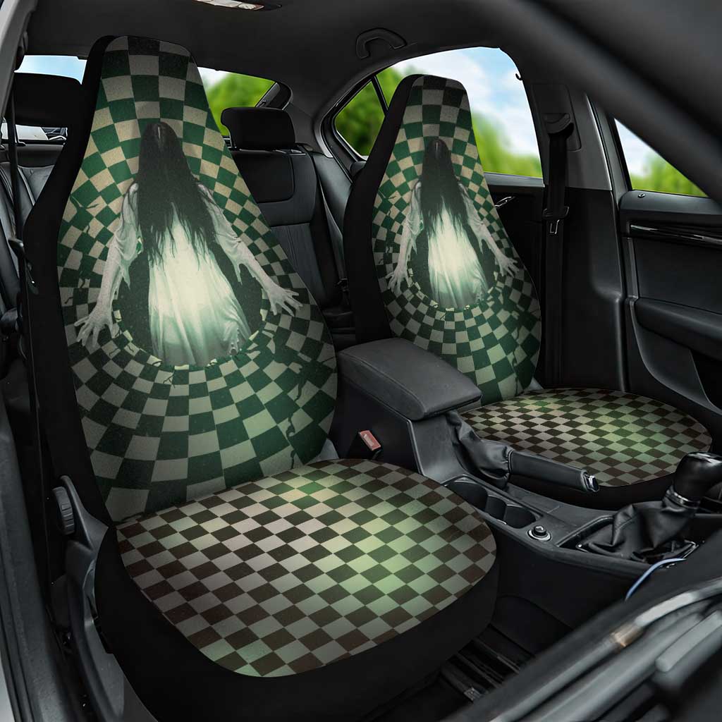3D Illusion Ghost 3D Halloween Car Seat Cover Horror Retro Style DT05