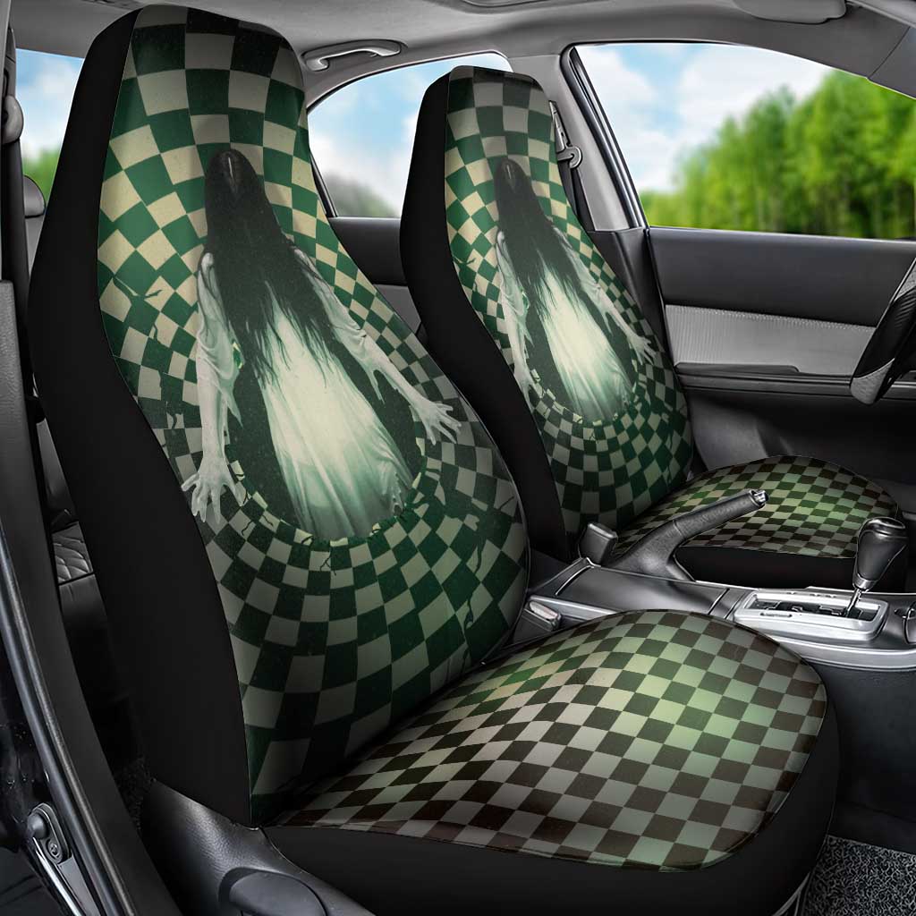 3D Illusion Ghost 3D Halloween Car Seat Cover Horror Retro Style DT05
