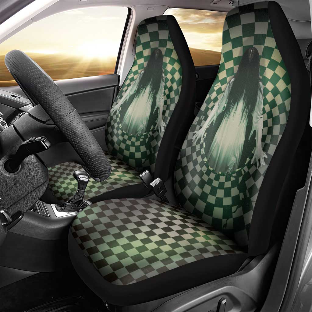 3D Illusion Ghost 3D Halloween Car Seat Cover Horror Retro Style DT05
