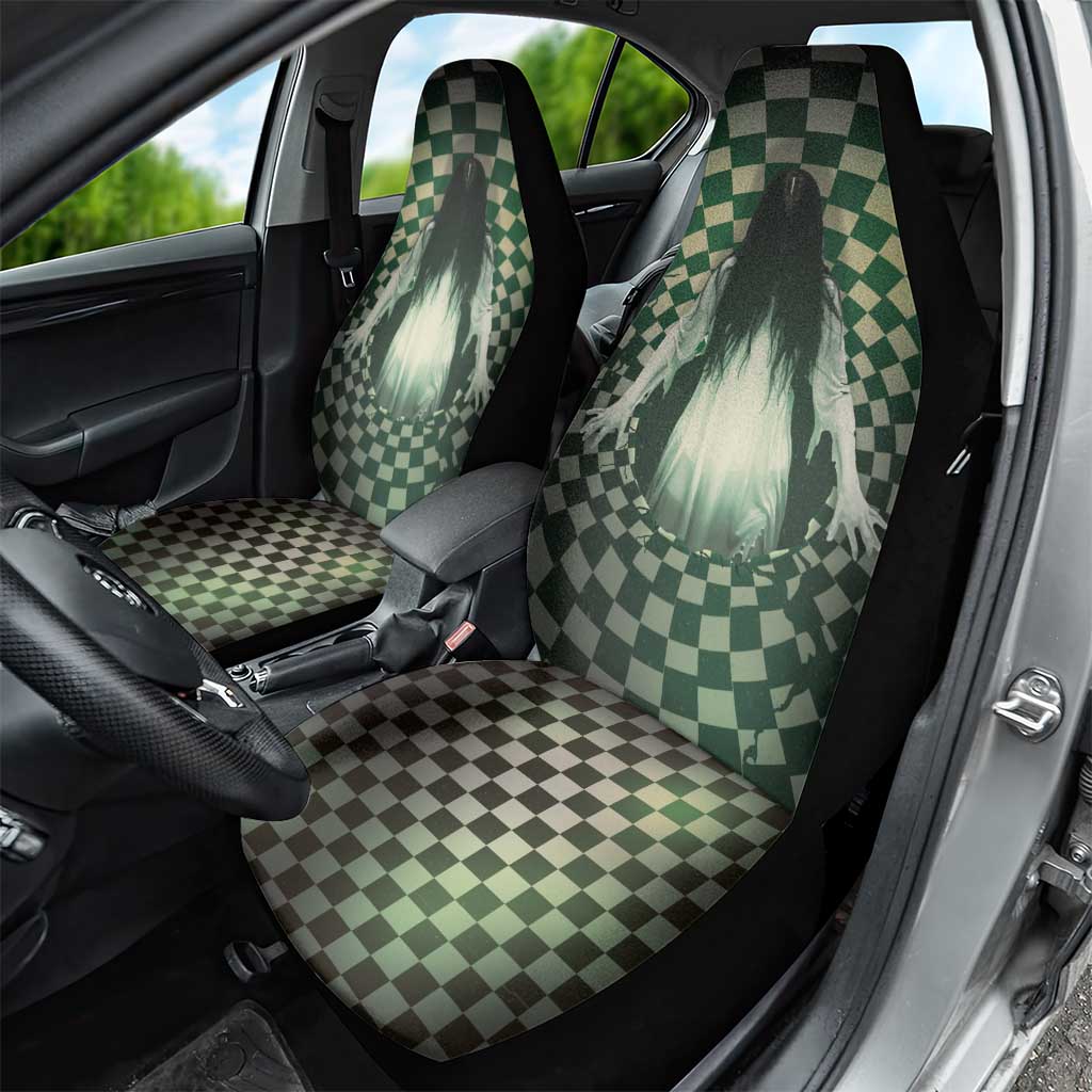 3D Illusion Ghost 3D Halloween Car Seat Cover Horror Retro Style DT05