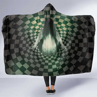 3D Illusion Ghost 3D Halloween Hooded Blanket Horror Retro Style - Wonder Print Shop