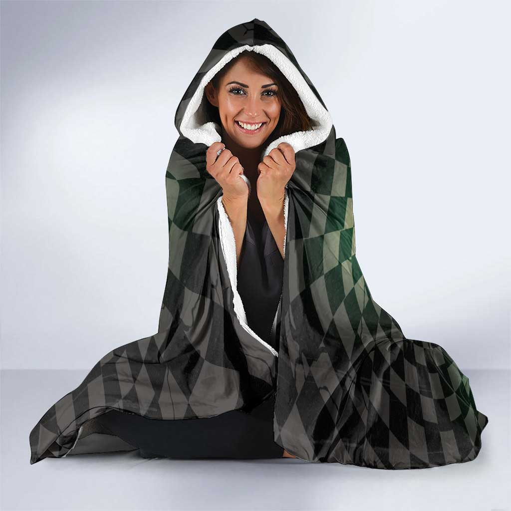 3D Illusion Ghost 3D Halloween Hooded Blanket Horror Retro Style - Wonder Print Shop