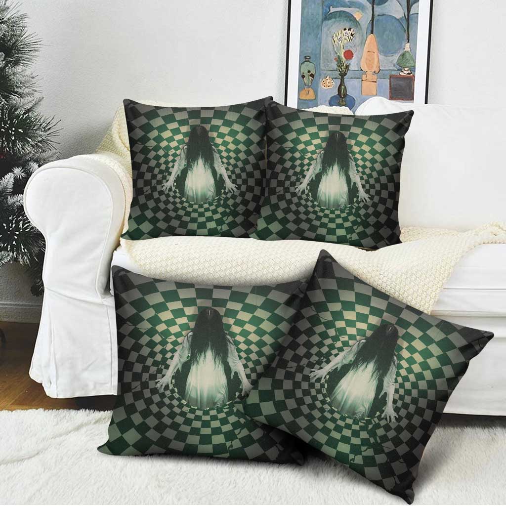 3D Illusion Ghost 3D Halloween Pillow Cover Horror Retro Style - Wonder Print Shop