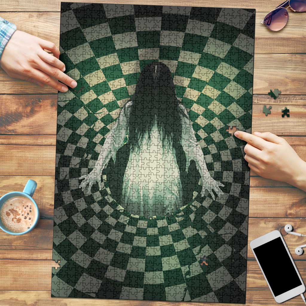 3D Illusion Ghost 3D Halloween Puzzle Horror Retro Style - Wonder Print Shop