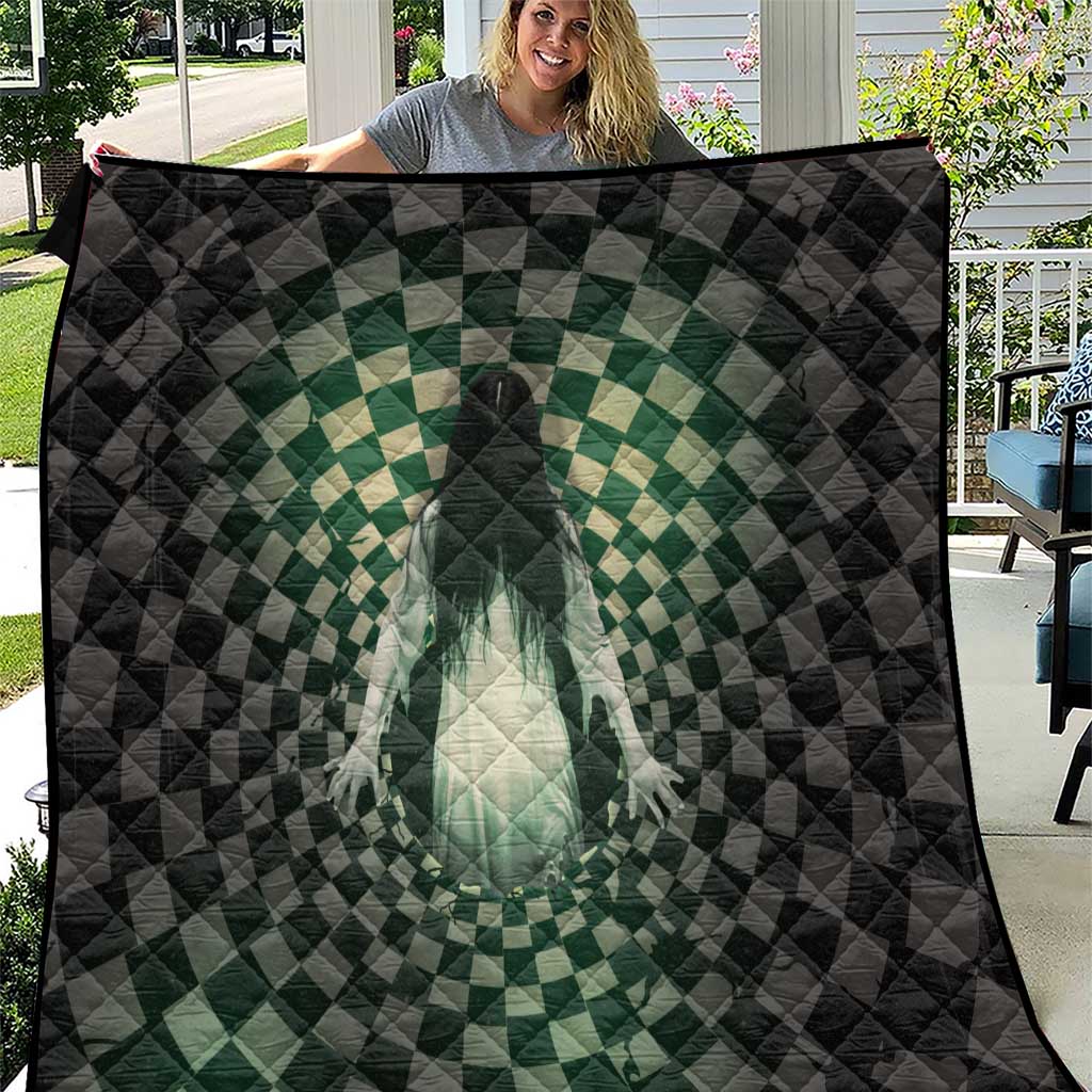 3D Illusion Ghost 3D Halloween Quilt Horror Retro Style - Wonder Print Shop