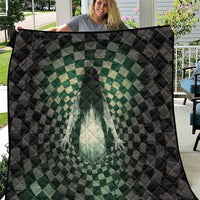 3D Illusion Ghost 3D Halloween Quilt Horror Retro Style - Wonder Print Shop