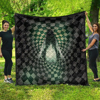 3D Illusion Ghost 3D Halloween Quilt Horror Retro Style - Wonder Print Shop