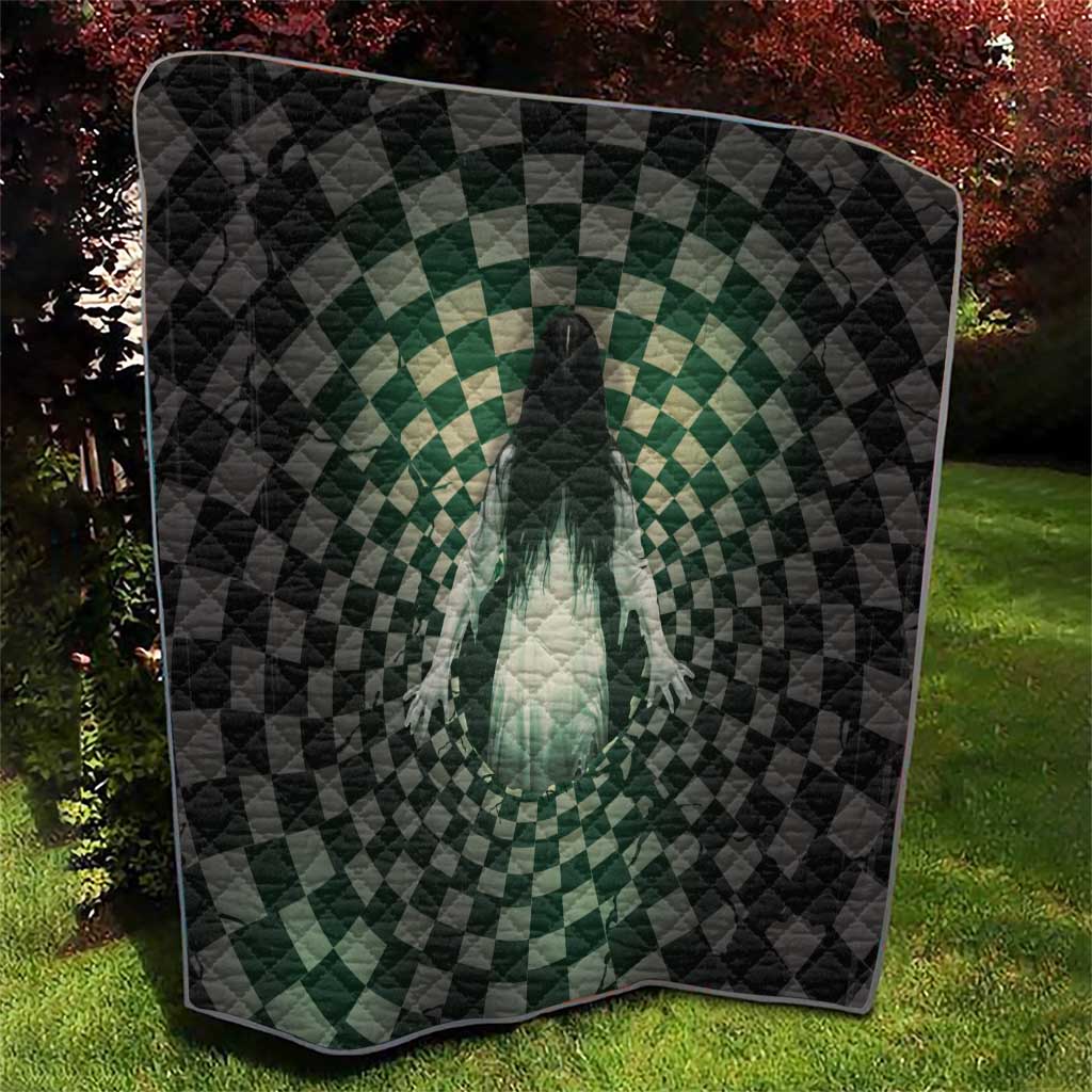 3D Illusion Ghost 3D Halloween Quilt Horror Retro Style - Wonder Print Shop