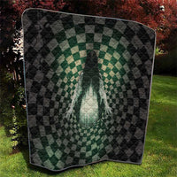 3D Illusion Ghost 3D Halloween Quilt Horror Retro Style - Wonder Print Shop