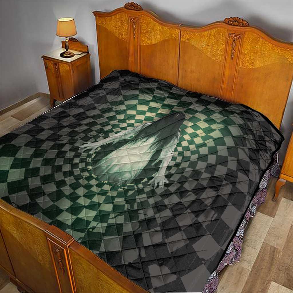 3D Illusion Ghost 3D Halloween Quilt Horror Retro Style - Wonder Print Shop