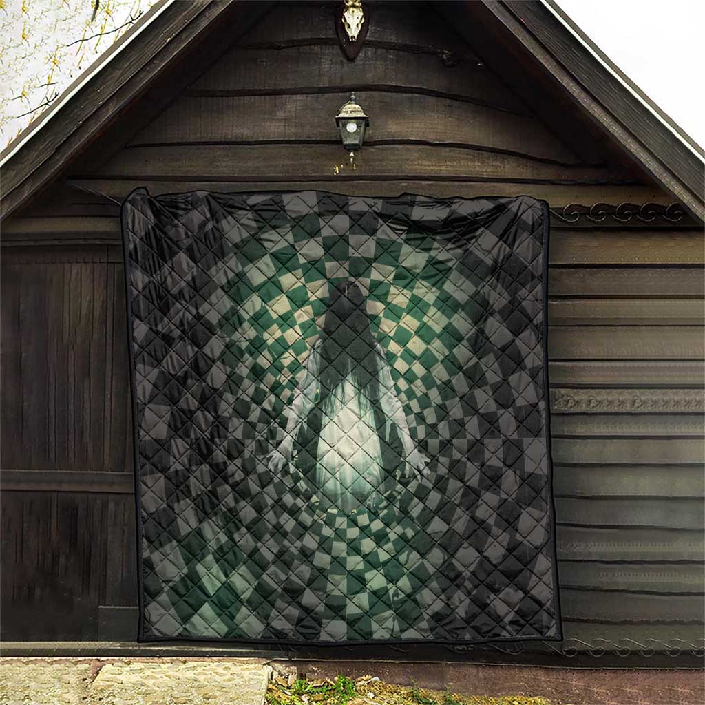 3D Illusion Ghost 3D Halloween Quilt Horror Retro Style - Wonder Print Shop
