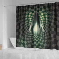 3D Illusion Ghost 3D Halloween Shower Curtain Horror Retro Style - Wonder Print Shop