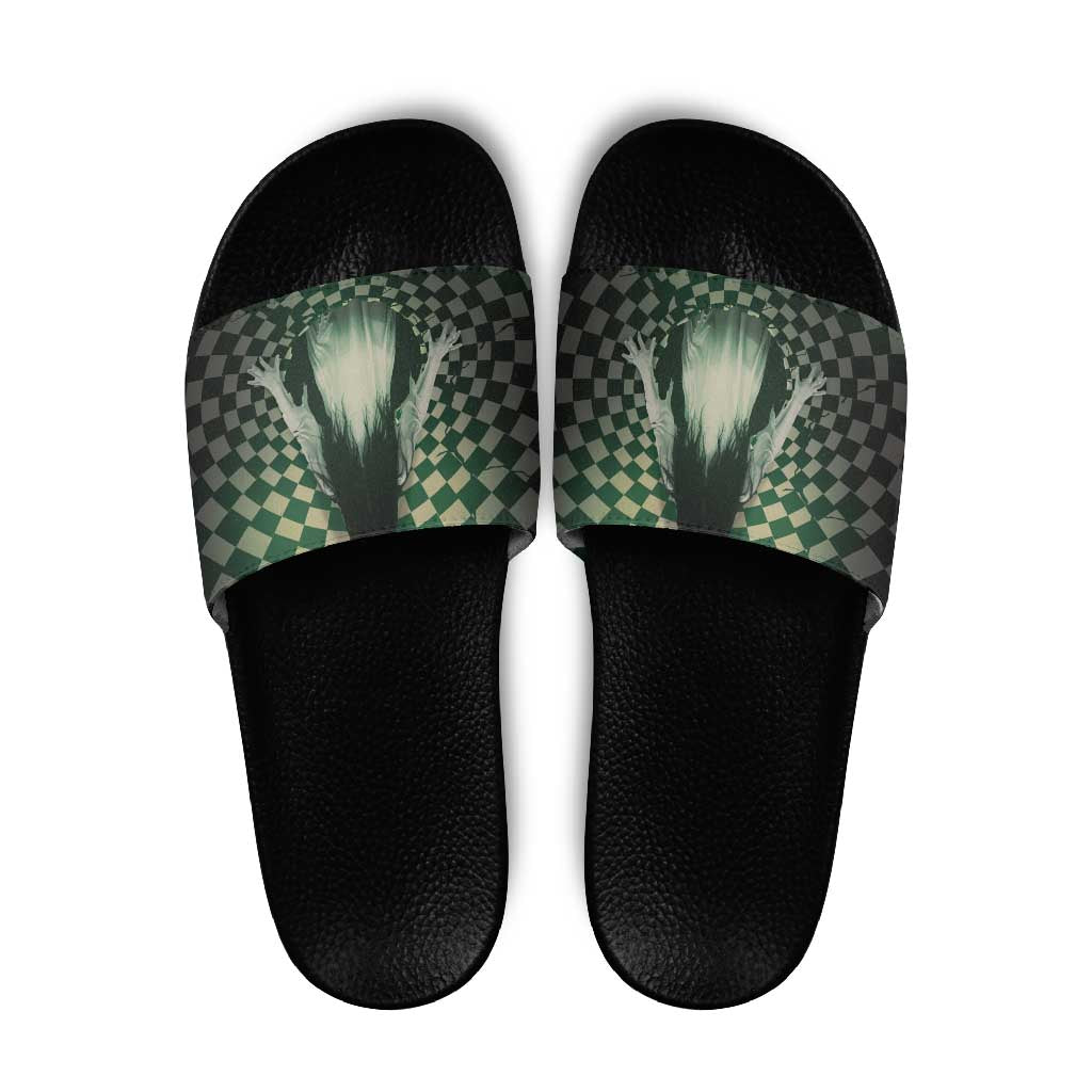 3D Illusion Ghost 3D Halloween Slide Sandals Horror Retro Style - Wonder Print Shop