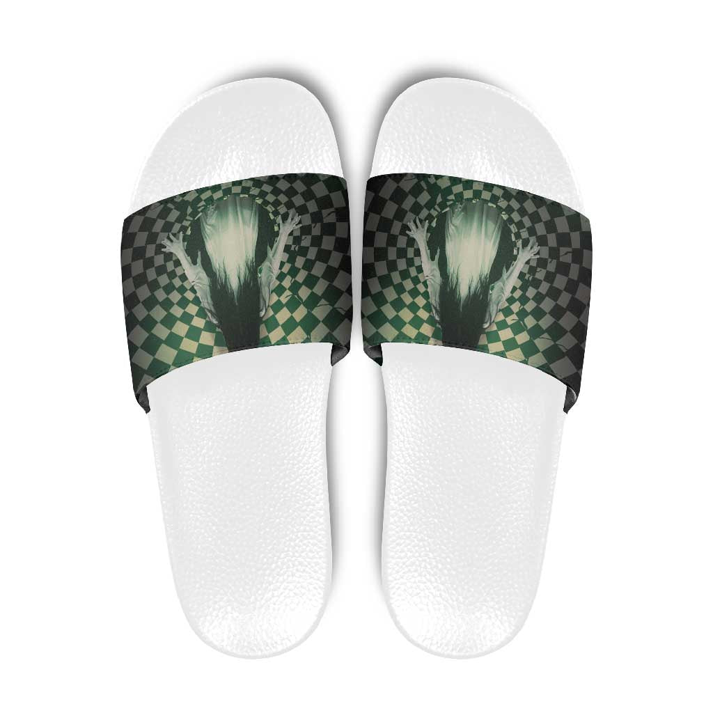3D Illusion Ghost 3D Halloween Slide Sandals Horror Retro Style - Wonder Print Shop