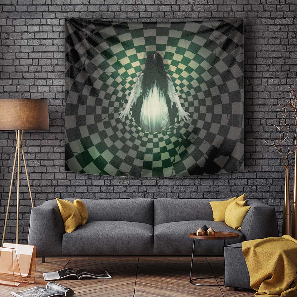 3D Illusion Ghost 3D Halloween Tapestry Horror Retro Style - Wonder Print Shop