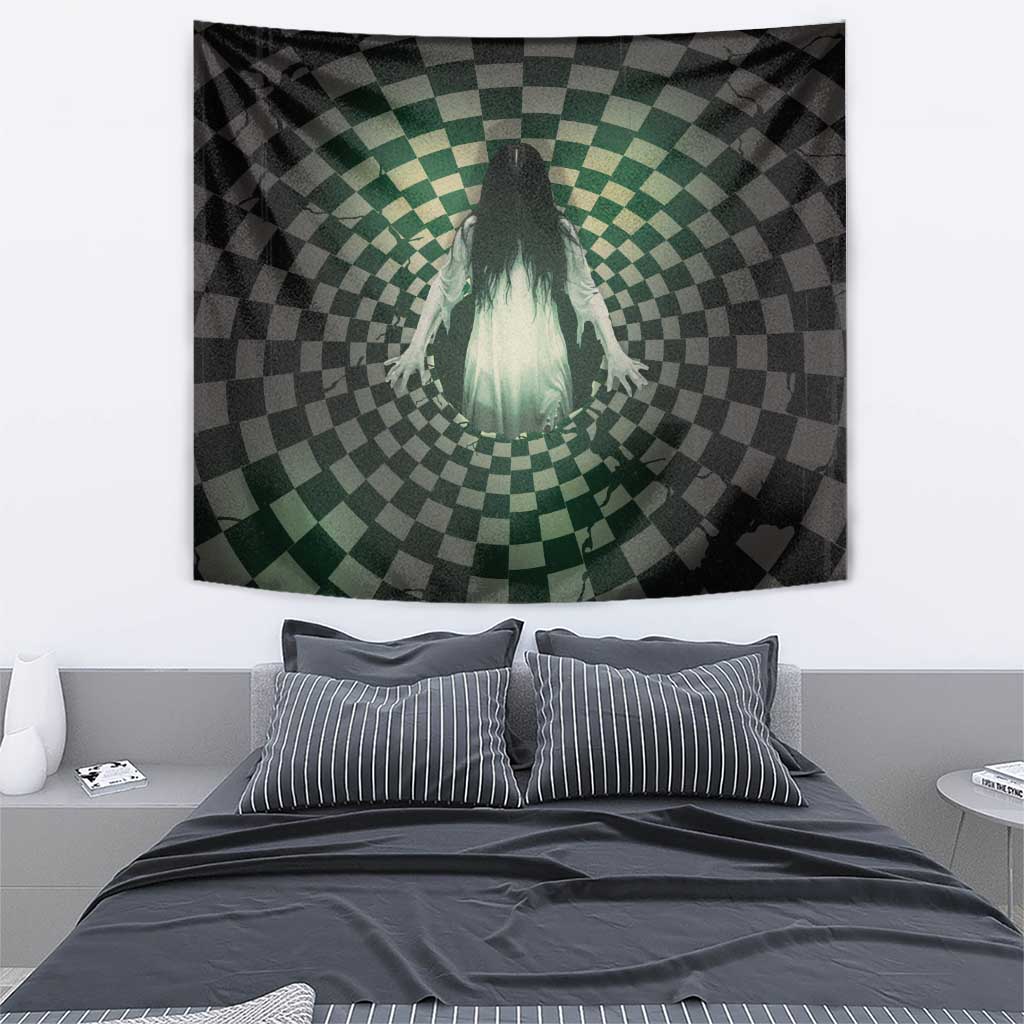 3D Illusion Ghost 3D Halloween Tapestry Horror Retro Style - Wonder Print Shop