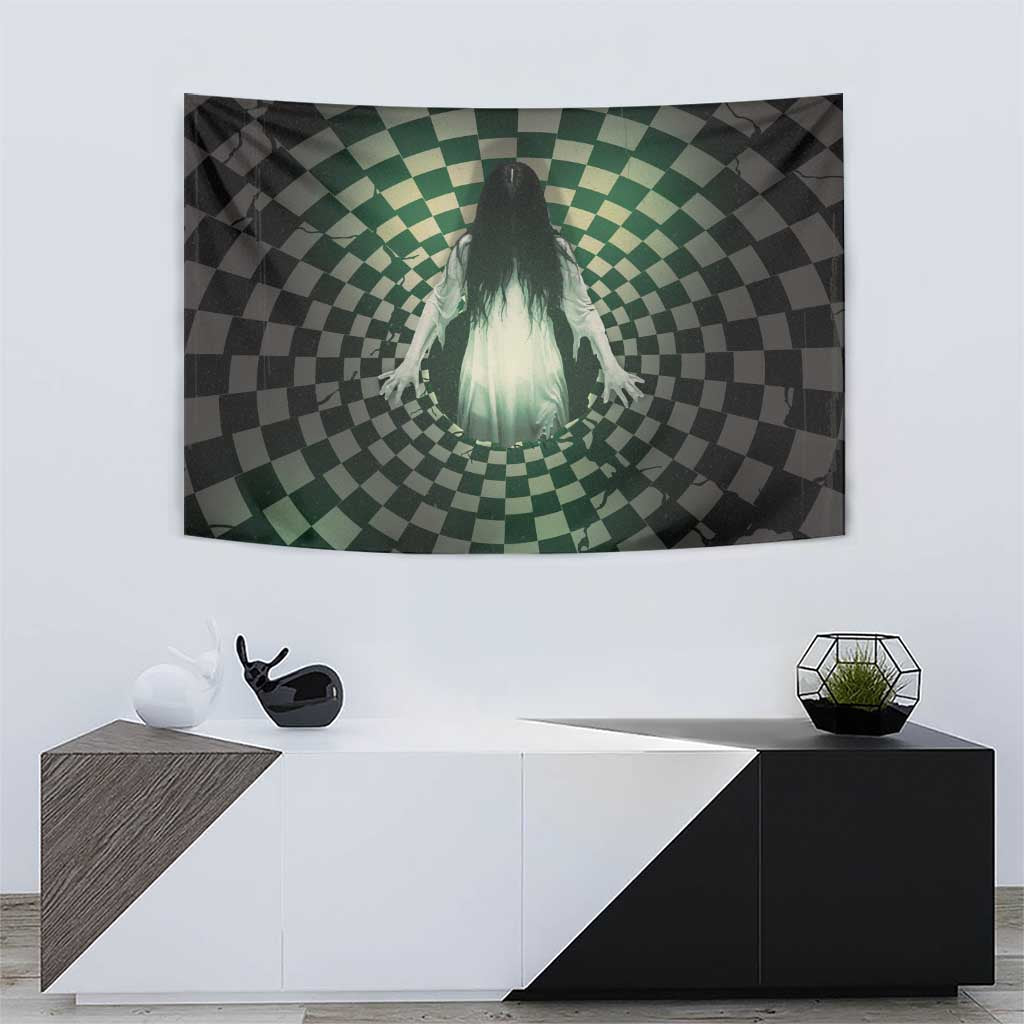 3D Illusion Ghost 3D Halloween Tapestry Horror Retro Style - Wonder Print Shop