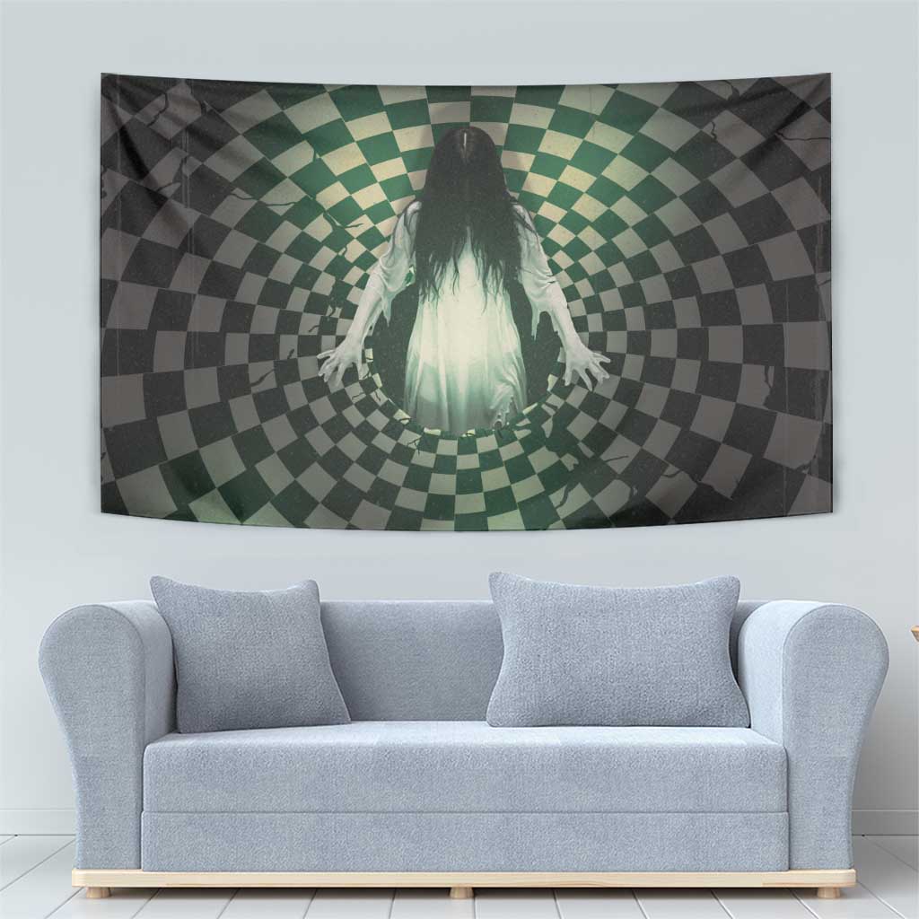 3D Illusion Ghost 3D Halloween Tapestry Horror Retro Style - Wonder Print Shop