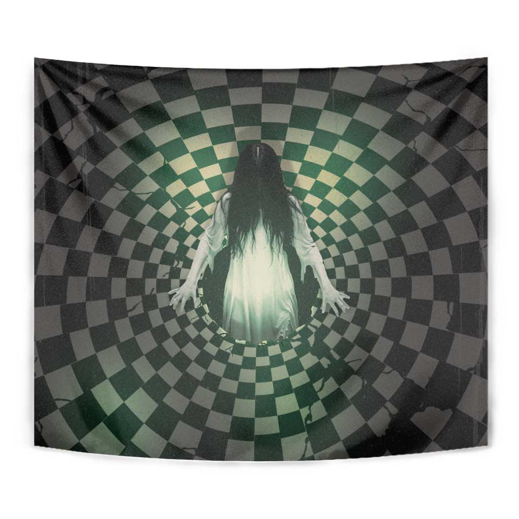 3D Illusion Ghost 3D Halloween Tapestry Horror Retro Style - Wonder Print Shop
