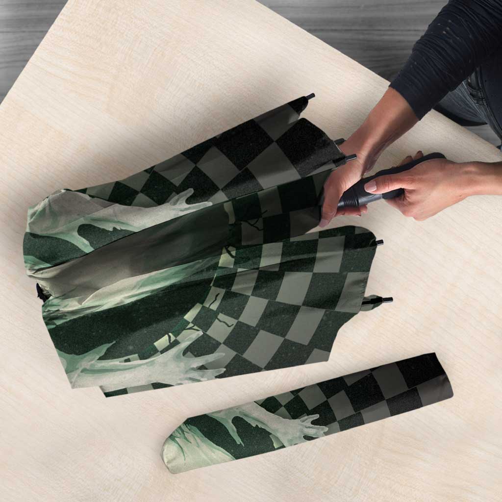 3D Illusion Ghost 3D Halloween Umbrella Horror Retro Style - Wonder Print Shop