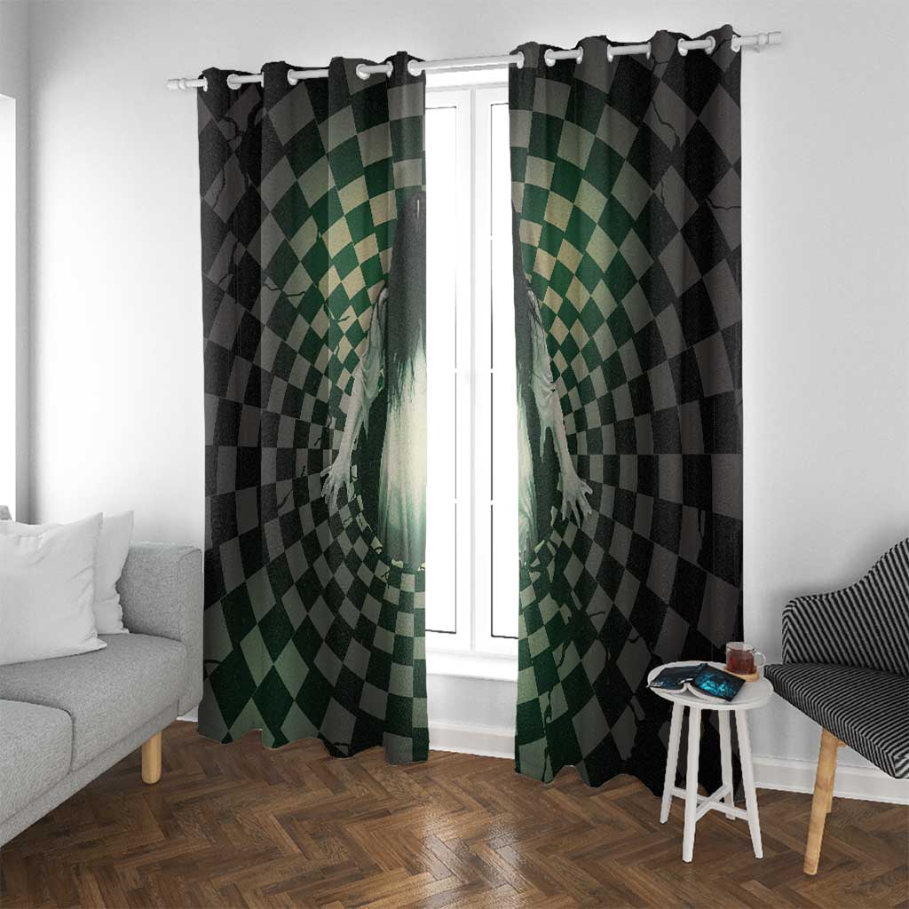 3D Illusion Ghost 3D Halloween Window Curtain Horror Retro Style - Wonder Print Shop