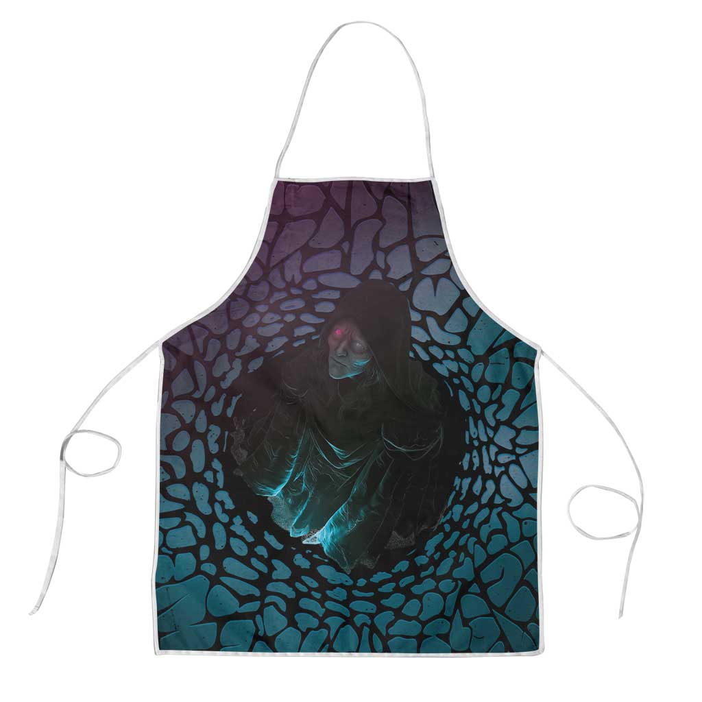 3D Illusion Witch Halloween Apron Dark Magic In The Cracks - Wonder Print Shop
