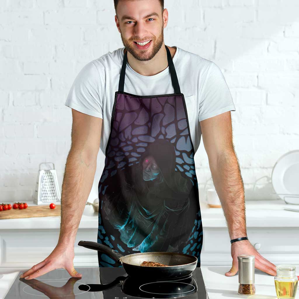 3D Illusion Witch Halloween Apron Dark Magic In The Cracks - Wonder Print Shop