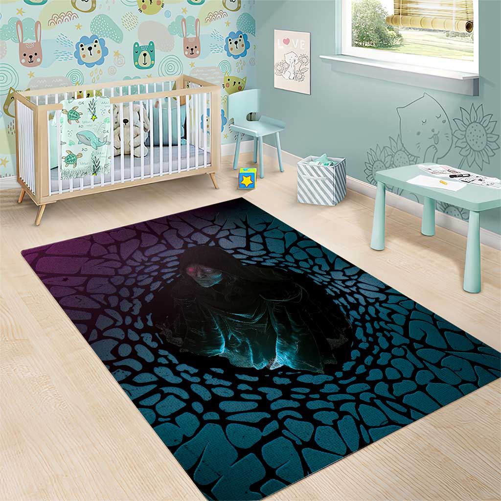 3D Illusion Witch Halloween Area Rug Dark Magic In The Cracks - Wonder Print Shop
