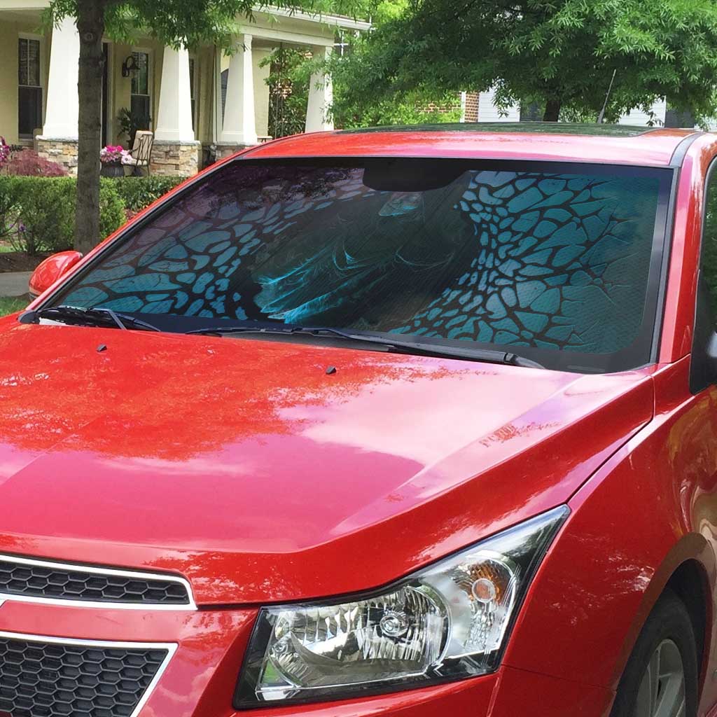 3D Illusion Witch Halloween Auto Sun Shade Dark Magic In The Cracks - Wonder Print Shop