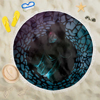 3D Illusion Witch Halloween Beach Blanket Dark Magic In The Cracks - Wonder Print Shop