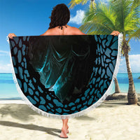 3D Illusion Witch Halloween Beach Blanket Dark Magic In The Cracks - Wonder Print Shop
