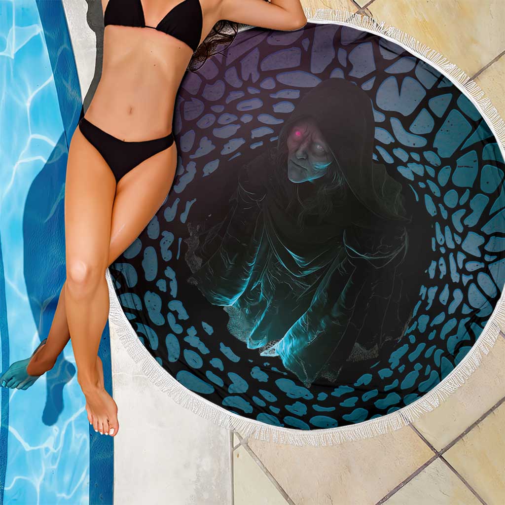 3D Illusion Witch Halloween Beach Blanket Dark Magic In The Cracks - Wonder Print Shop