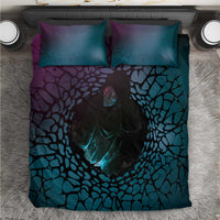 3D Illusion Witch Halloween Bedding Set Dark Magic In The Cracks DT05